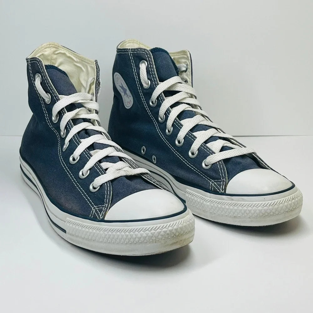 Converse Chuck Taylor All Star High Top Sneakers Mens 11 Womens 13 Navy M9622